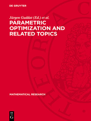 cover image of Parametric Optimization and Related Topics
